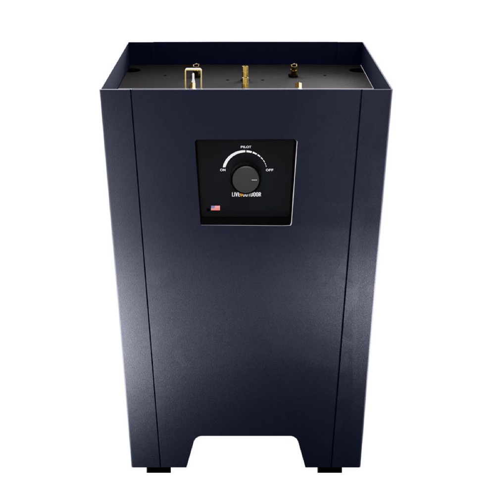 Warming Trends FireStorm Series I 12 Inch Square Powder Coated Steel 65000 BTU Portable Propane Fire Pit with Carry Bag   Blue