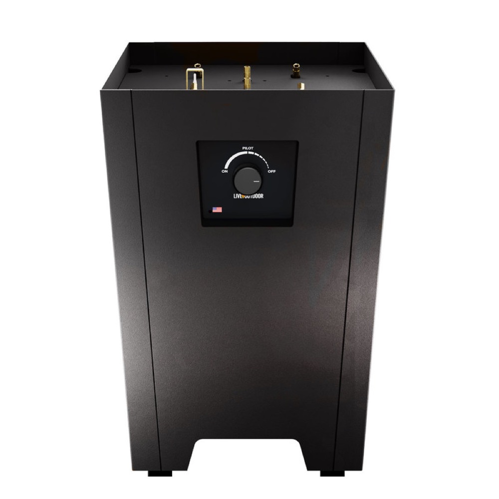 Warming Trends FireStorm Series I 12 Inch Square Powder Coated Steel 65000 BTU Portable Propane Fire Pit with Carry Bag   Gray