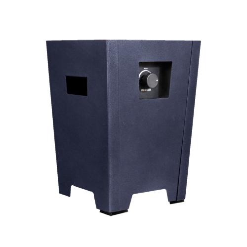 Warming Trends FireStorm Series I 12 Inch Square Powder Coated Steel 65000 BTU Portable Propane Fire Pit with Carry Bag   Blue