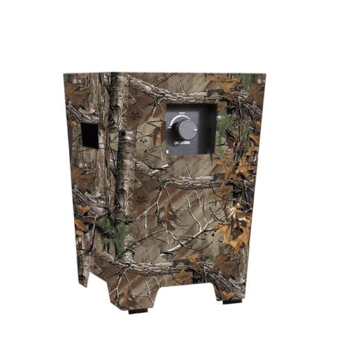 Warming Trends FireStorm Series I 12 Inch Square Powder Coated Steel 65000 BTU Portable Propane Fire Pit with Carry Bag   Realtree Timber