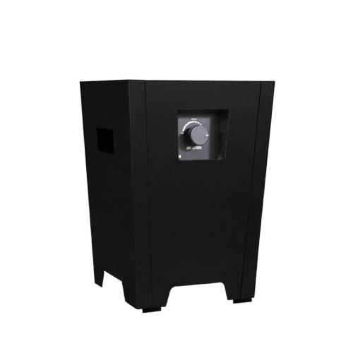 Warming Trends FireStorm Series I 12 Inch Square Powder Coated Steel 65000 BTU Portable Propane Fire Pit with Carry Bag   Black