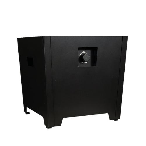 Warming Trends FireStorm Series II 18 Inch Square Powder Coated Steel 65000 BTU Portable Propane Fire Pit with Carry Bag   Black