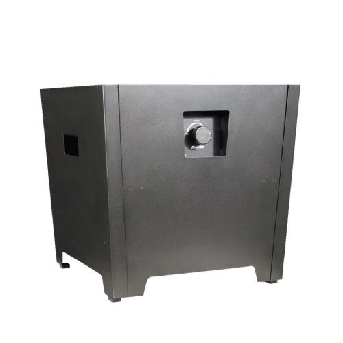 Warming Trends FireStorm Series II 18 Inch Square Powder Coated Steel 65000 BTU Portable Propane Fire Pit with Carry Bag   Gray