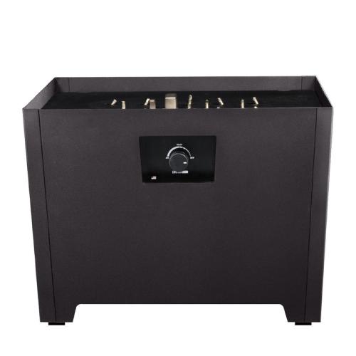 Warming Trends FireStorm Series III 24 Inch Rectangular Powder Coated Steel 65000 BTU Portable Propane Fire Pit with Carry Bag   Gray