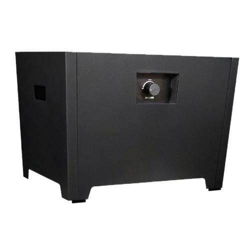 Warming Trends FireStorm Series III 24 Inch Rectangular Powder Coated Steel 65000 BTU Portable Propane Fire Pit with Carry Bag   Black