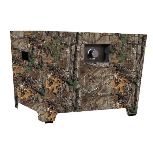 Warming Trends FireStorm Series III 24 Inch Rectangular Powder Coated Steel 65000 BTU Portable Propane Fire Pit with Carry Bag   Realtree Timber