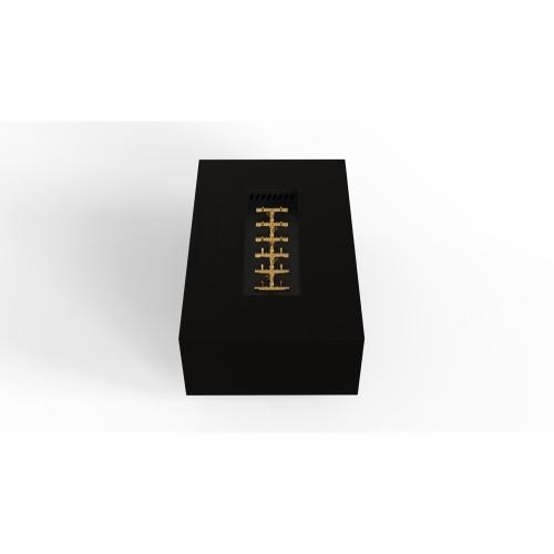 Warming Trends AON 48 Inch Rectangular Powder Coated Steel 170000 BTU Propane Fire Pit Table with Push Button Spark Ignition   Black