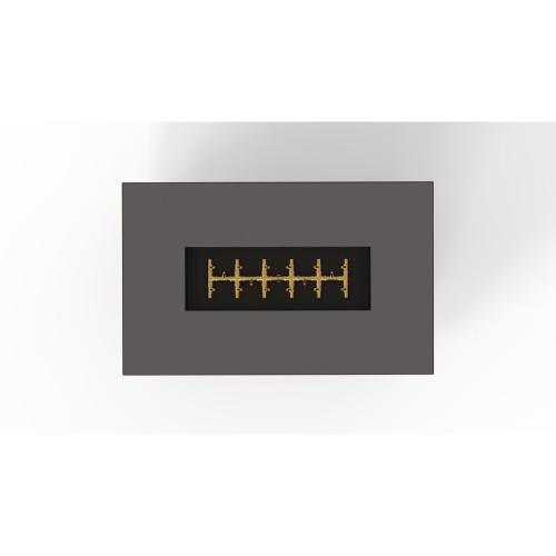 Warming Trends AON 48 Inch Rectangular Powder Coated Steel 170000 BTU Propane Fire Pit Table with Push Button Spark Ignition   Charcoal