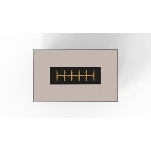 Warming Trends AON 48 Inch Rectangular Powder Coated Steel 170000 BTU Propane Fire Pit Table with Push Button Spark Ignition   Sand Pebble