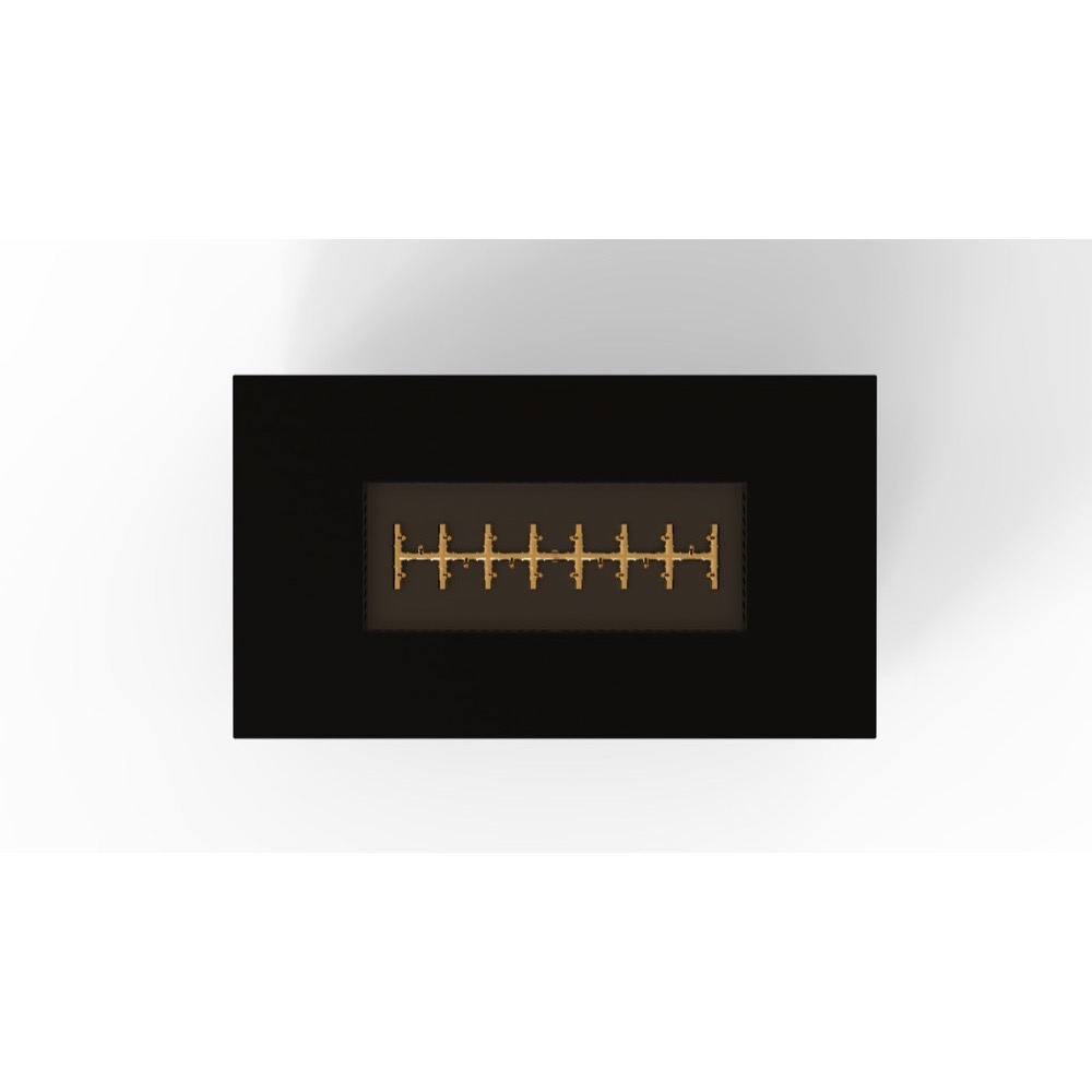 Warming Trends AON 60 Inch Rectangular Powder Coated Steel 230000 BTU Propane Fire Pit Table with Push Button Spark Ignition   Black