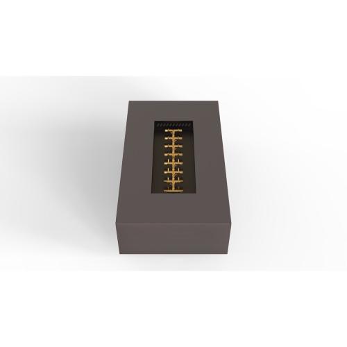 Warming Trends AON 60 Inch Rectangular Powder Coated Steel 230000 BTU Propane Fire Pit Table with Push Button Spark Ignition   Charcoal