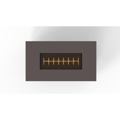 Warming Trends AON 60 Inch Rectangular Powder Coated Steel 230000 BTU Propane Fire Pit Table with Push Button Spark Ignition   Charcoal