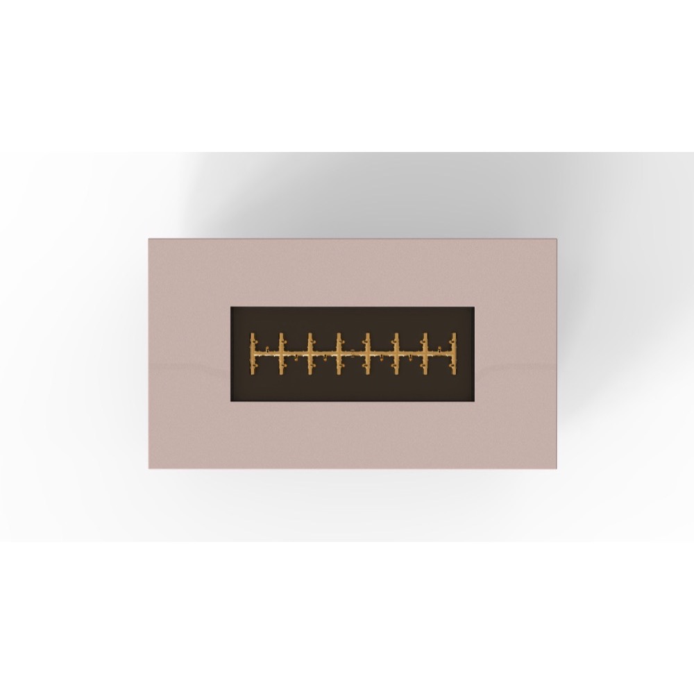 Warming Trends AON 60 Inch Rectangular Powder Coated Steel 230000 BTU Propane Fire Pit Table with Push Button Spark Ignition   Sand Pebble