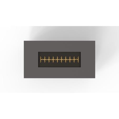 Warming Trends AON 72 Inch Rectangular Powder Coated Steel 290000 BTU Propane Fire Pit Table with Push Button Spark Ignition   Charcoal