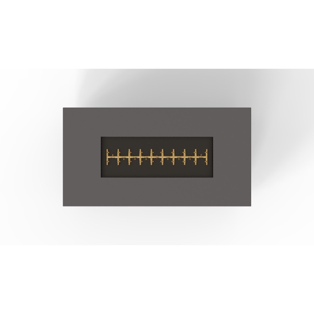 Warming Trends AON 72 Inch Rectangular Powder Coated Steel 290000 BTU Propane Fire Pit Table with Push Button Spark Ignition   Charcoal