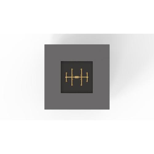 Warming Trends AON 40 Inch Square Powder Coated Steel 140000 BTU Propane Fire Pit Table with Mercury Push Button Ignition   Charcoal