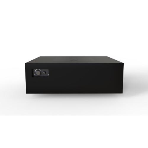 Warming Trends AON 48 Inch Square Powder Coated Steel 180000 BTU Propane Fire Pit Table with Push Button Spark Ignition   Black