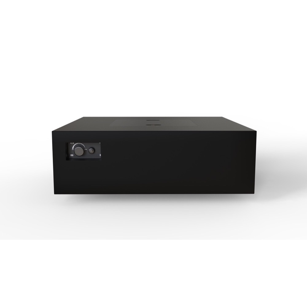 Warming Trends AON 48 Inch Square Powder Coated Steel 180000 BTU Propane Fire Pit Table with Push Button Spark Ignition   Black