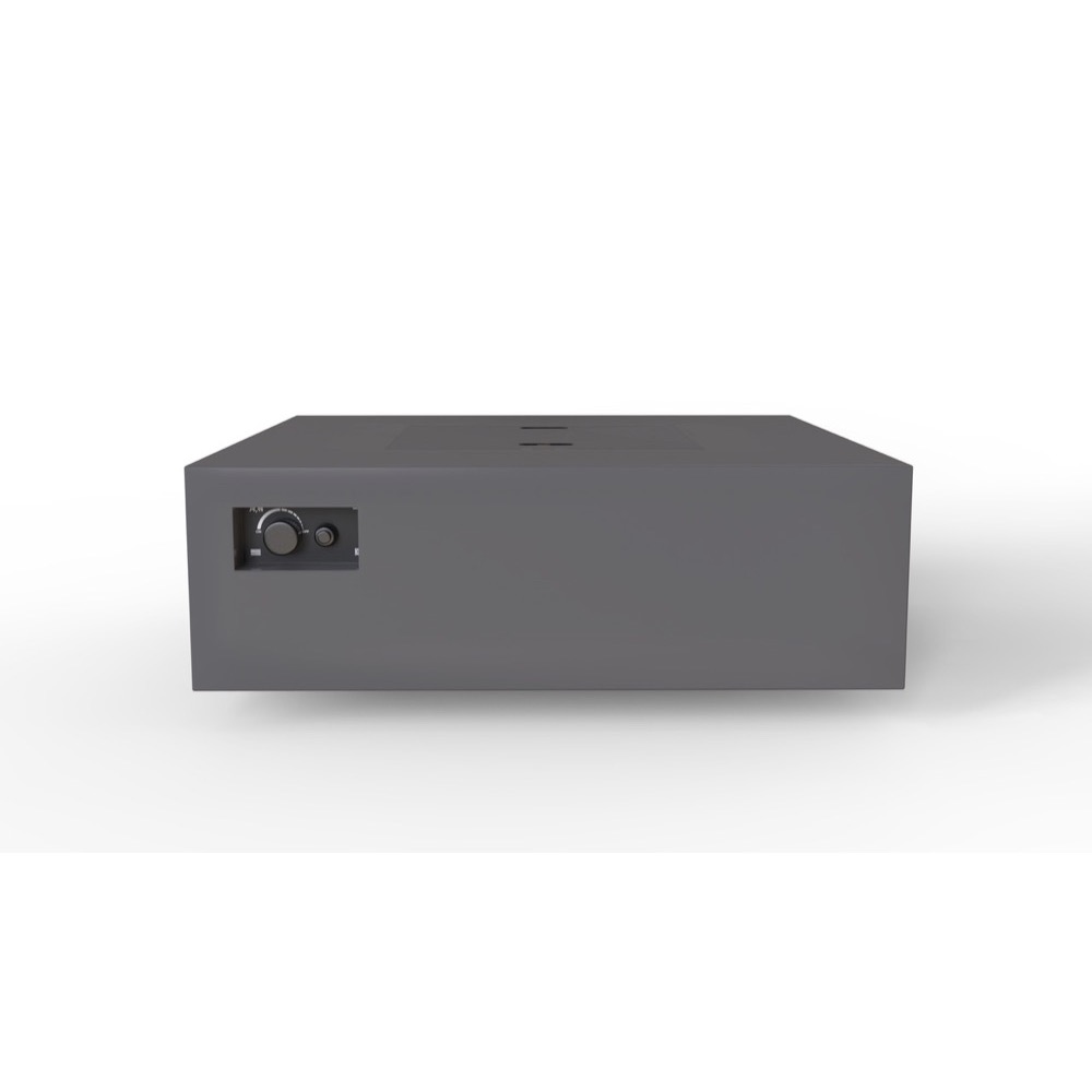 Warming Trends AON 48 Inch Square Powder Coated Steel 180000 BTU Propane Fire Pit Table with Push Button Spark Ignition   Charcoal