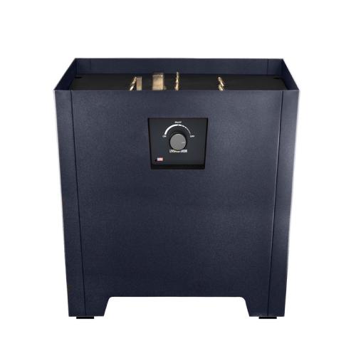 Warming Trends FireStorm Series II 18 Inch Square Powder Coated Steel 65000 BTU Portable Propane Fire Pit with Carry Bag   Blue