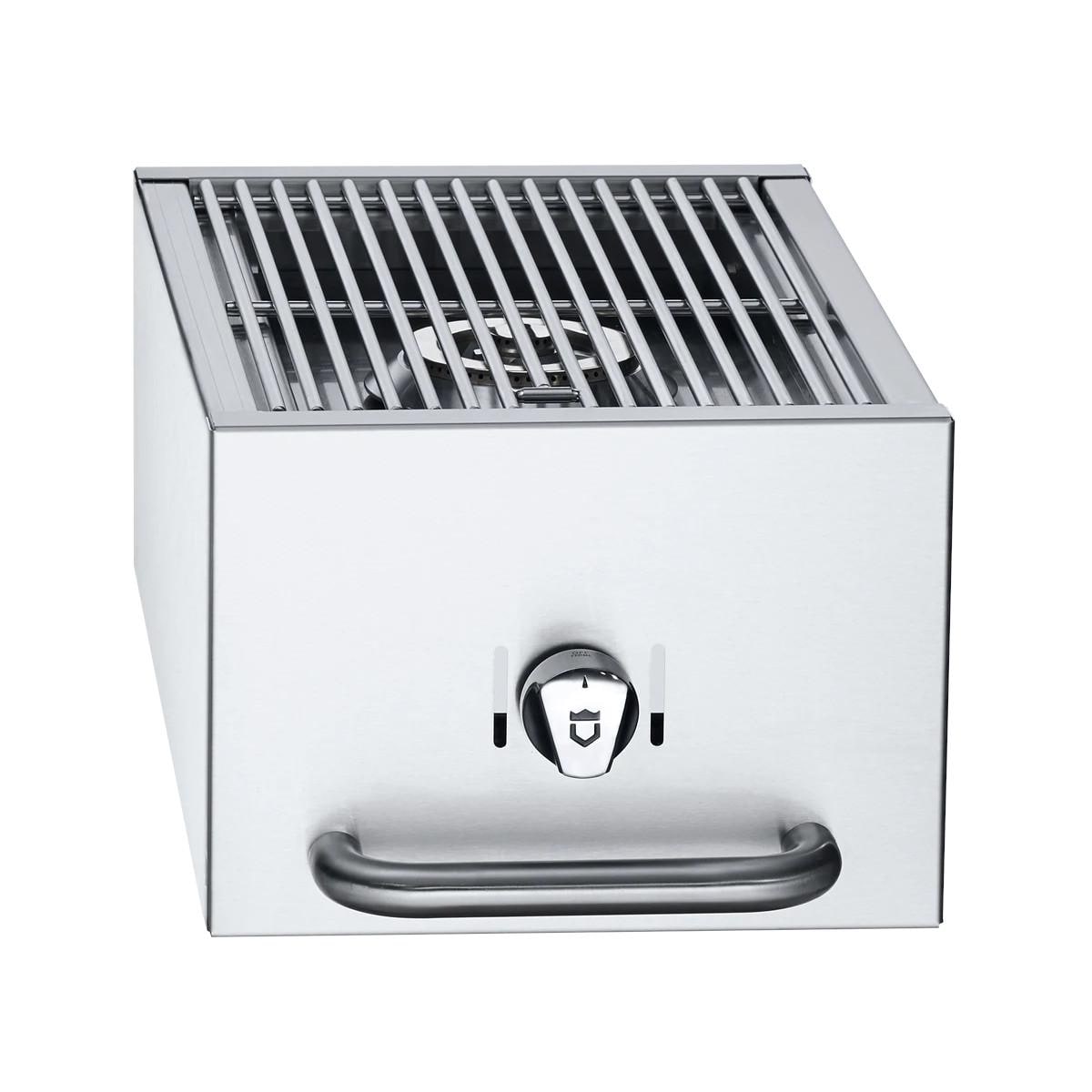 Crown Verity Cart Mounted Natural Gas Side Burner for Mobile Grills