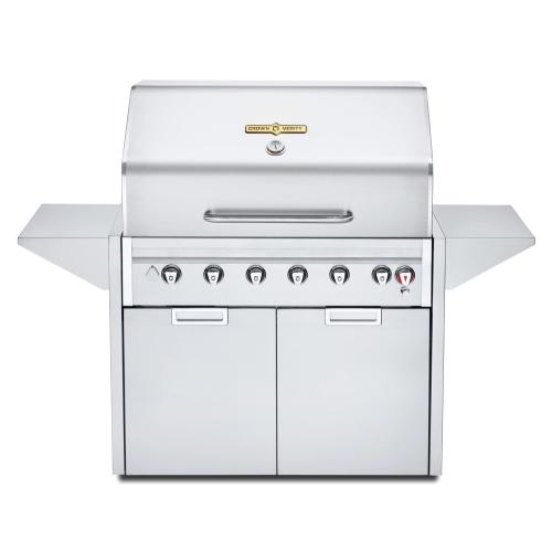 Crown Verity Estate Series 42 Inch 6 Burner Stainless Steel Freestanding Natural Gas Grill