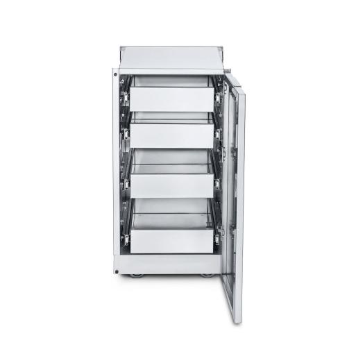 Crown Verity Infinite Series 18 Inch Stainless Steel Cabinet Module with Four Drawers