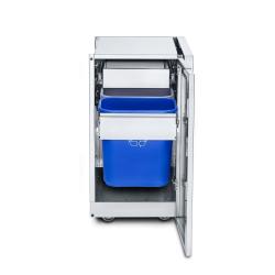 Crown Verity Infinite Series 18 Inch Stainless Steel Cabinet Module with Garbage Bin Holder and Single Drawer250