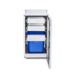 Crown Verity Infinite Series 18 Inch Stainless Steel Cabinet Module with Garbage Bin Holder and Two Drawers250