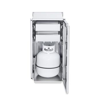 Crown Verity Infinite Series 18 Inch Stainless Steel Cabinet Module with Propane Tank Holder and Two Drawers350