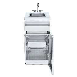 Crown Verity Infinite Series 18 Inch Stainless Steel Cabinet Module with Sink and Single Drawer250