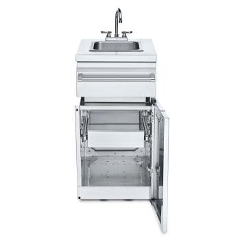 Crown Verity Infinite Series 18 Inch Stainless Steel Cabinet Module with Sink and Single Drawer350