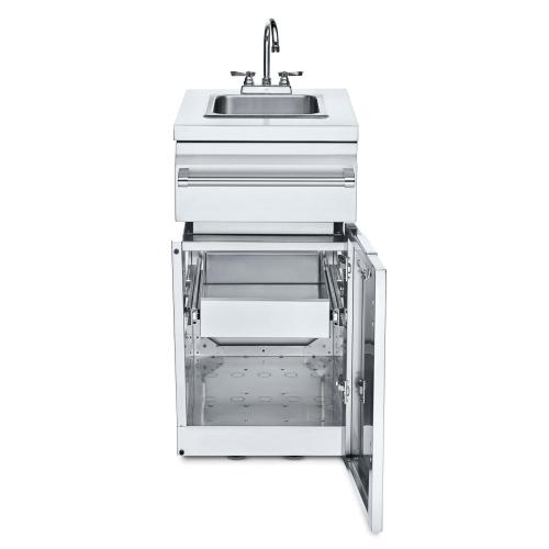 Crown Verity Infinite Series 18 Inch Stainless Steel Cabinet Module with Sink  and  Single Drawer