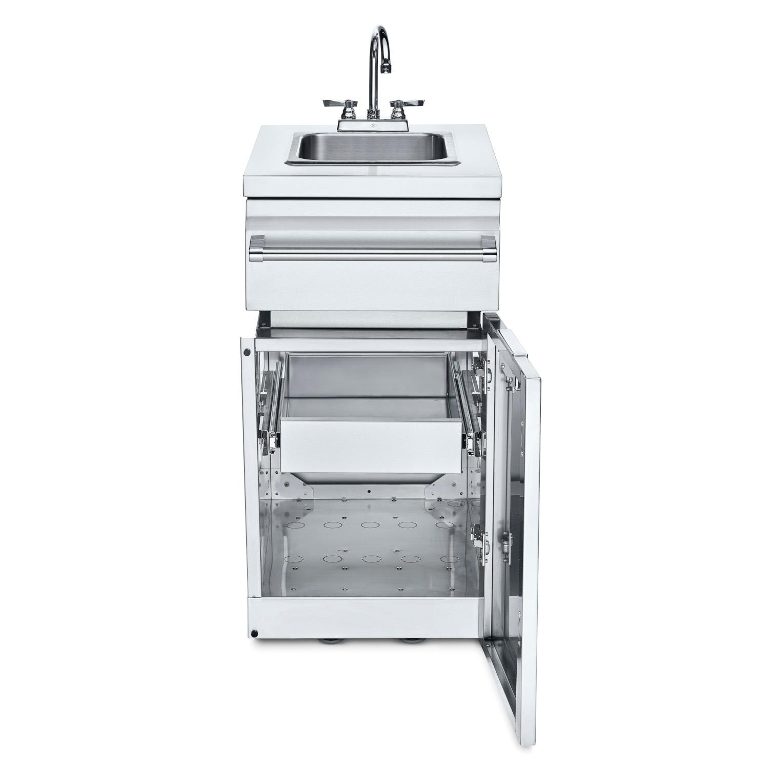 Crown Verity Infinite Series 18 Inch Stainless Steel Cabinet Module with Sink  and  Single Drawer