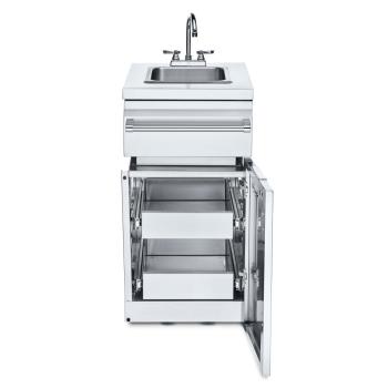 Crown Verity Infinite Series 18 Inch Stainless Steel Cabinet Module with Sink and Two Drawers350