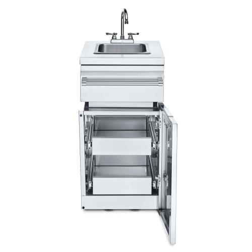 Crown Verity Infinite Series 18 Inch Stainless Steel Cabinet Module with Sink  and  Two Drawers