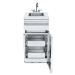 Crown Verity Infinite Series 18 Inch Stainless Steel Cabinet Module with Sink  and  Two Drawers