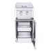 Crown Verity Infinite Series 18 Inch Stainless Steel Freestanding Cabinet Module with Natural Gas Double Side Burner Light Package  and  Two Drawers