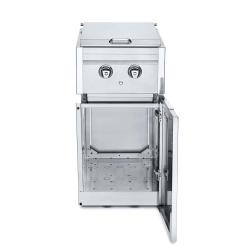 Crown Verity Infinite Series 18 Inch Stainless Steel Freestanding Cabinet Module with Gas Double Side Burner Open250