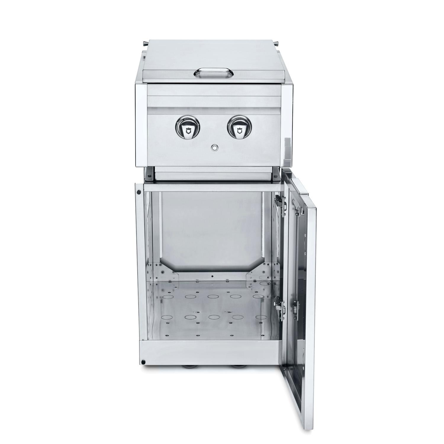 Crown Verity Infinite Series 18 Inch Stainless Steel Freestanding Cabinet Module with Natural Gas Double Side Burner