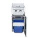 Crown Verity Infinite Series 18 Inch Stainless Steel Freestanding Cabinet Module with Natural Gas Double Side Burner  and  Garbage Bin Holder