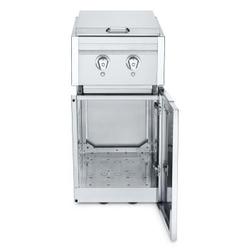 Crown Verity Infinite Series 18 Inch Stainless Steel Freestanding Cabinet Module with Gas Double Side Burner and Light Package350