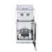 Crown Verity Infinite Series 18 Inch Stainless Steel Freestanding Cabinet Module with Propane Gas Double Side Burner  and  Propane Tank Holder   20 Lb Propane Tank