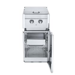 Crown Verity Infinite Series 18 Inch Stainless Steel Freestanding Cabinet Module with Gas Double Side Burner and Single Drawer250