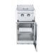 Crown Verity Infinite Series 18 Inch Stainless Steel Freestanding Cabinet Module with Natural Gas Double Side Burner  and  Single Drawer
