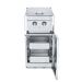 Crown Verity Infinite Series 18 Inch Stainless Steel Freestanding Cabinet Module with Natural Gas Double Side Burner  and  Two Drawers