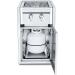 Crown Verity Infinite Series 21 Inch Enclosed Cabinet Storage with Propane Gas Double Side Burner Propane Tank Holder and LED Lighting