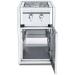 Crown Verity Infinite Series 21 Inch Enclosed Cabinet Storage with Natural Gas Double Side Burner Single Storage Drawer and LED Lighting