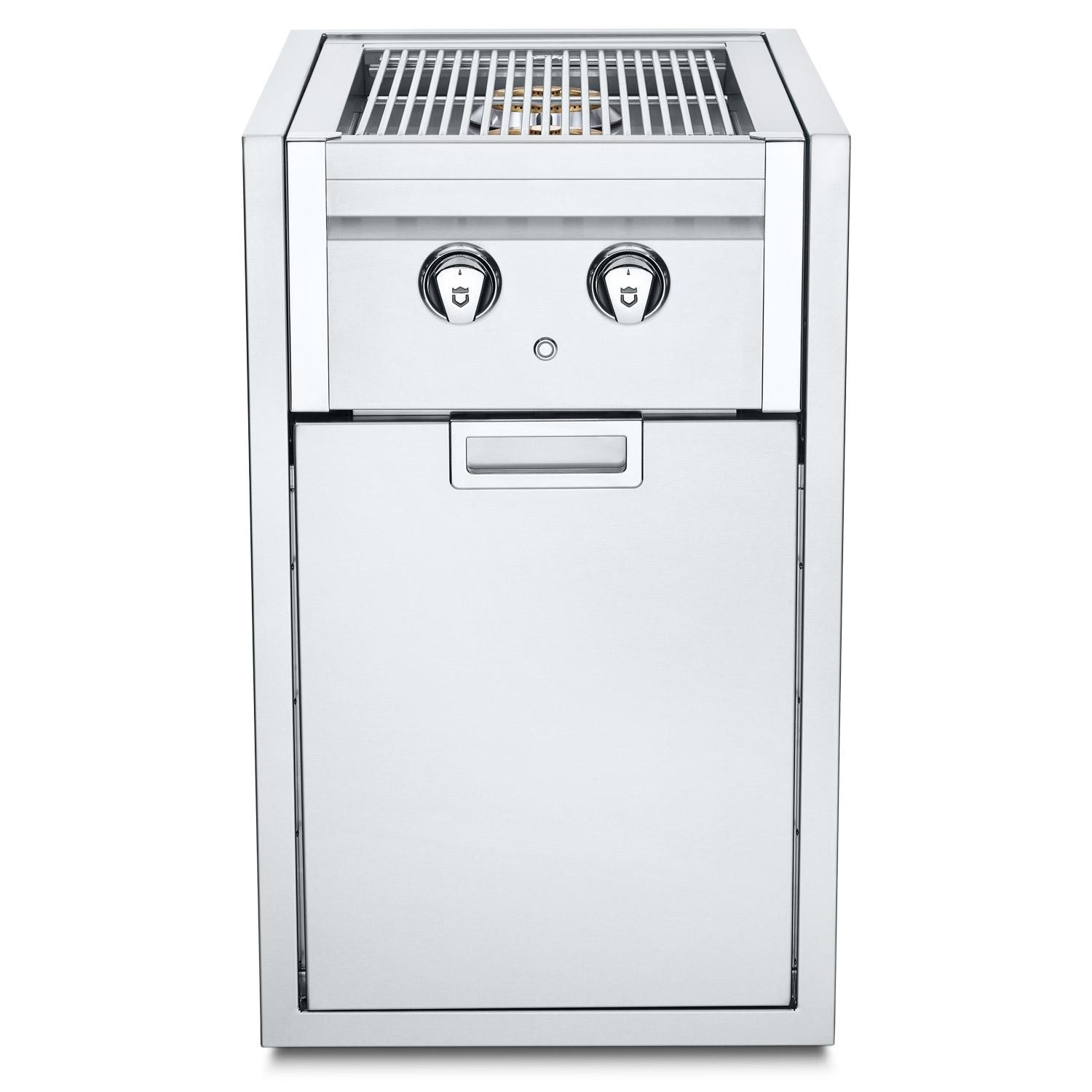 Crown Verity Infinite Series 21 Inch Enclosed Cabinet Storage with Natural Gas Double Side Burner