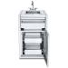 Crown Verity Infinite Series 21 Inch Enclosed Cabinet Storage with Sink and Double Storage Drawers